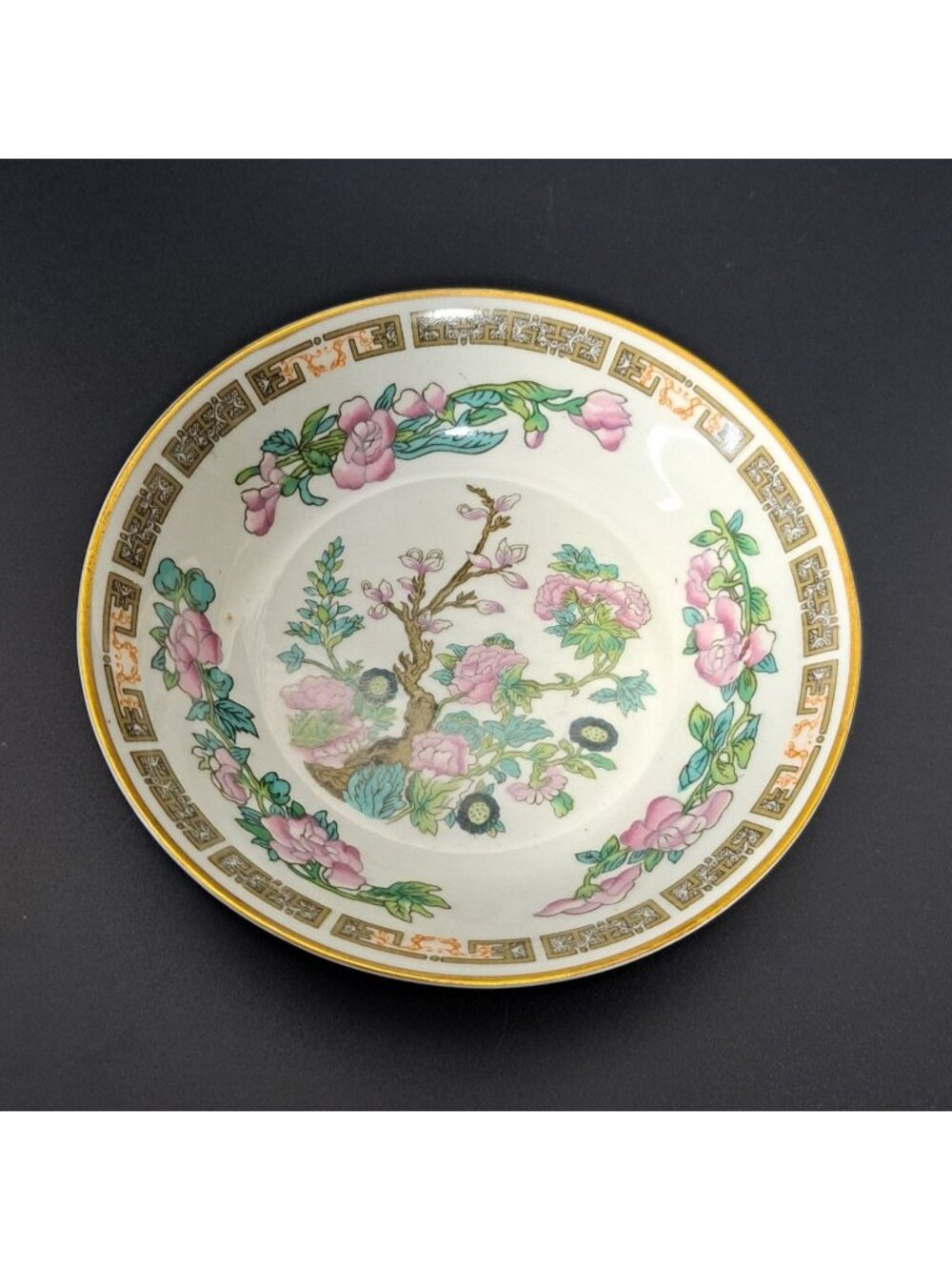 Syracuse China O.P.C.O. Indian Tree Pink Floral Bowl Vintage